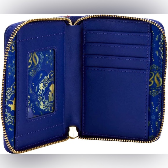 LOUNGEFLY DISNEY ALADDIN 30TH ANNIVERSARY ZIP AROUND WALLET - Picture 2 of 15